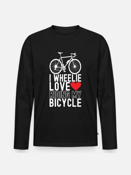 Bicycle cyclists - Men's Premium Organic Long Sleeve Shirt - black