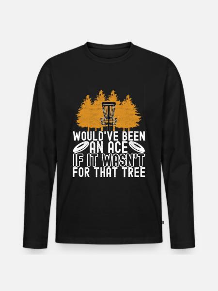 Disc Golf Disc Golfer - Men's Premium Organic Long Sleeve Shirt - black
