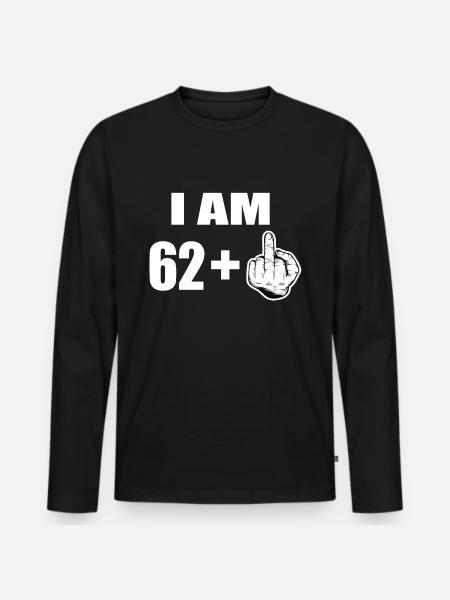 63rd birthday - Men's Premium Organic Long Sleeve Shirt - black