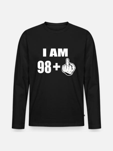 99th birthday - Men's Premium Organic Long Sleeve Shirt - black