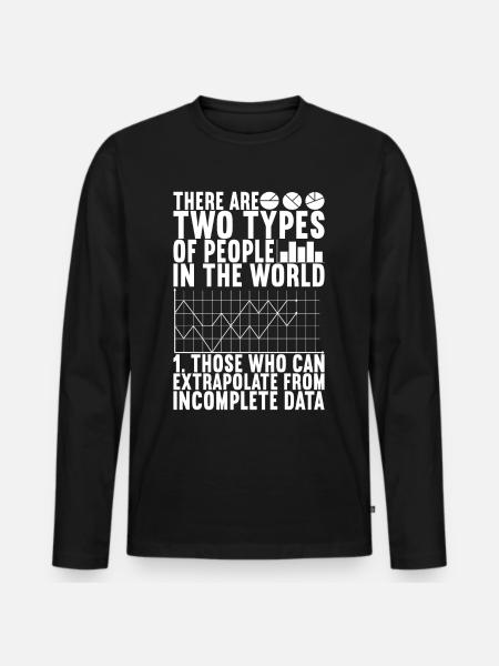 Data Scientist Data Analyst - Men's Premium Organic Long Sleeve Shirt - black