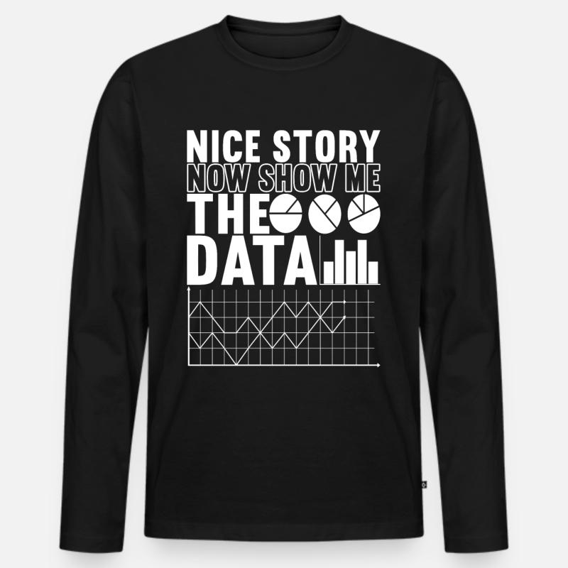 Data Scientist Data Analyst - Männer Premium Bio Langarmshirt - Schwarz