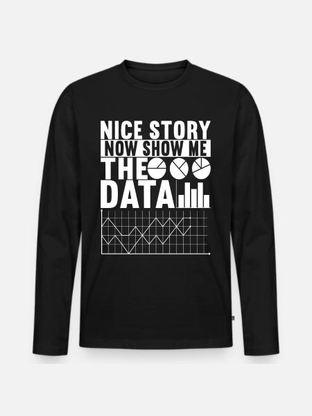 Data Scientist Data Analyst - Men's Premium Organic Long Sleeve Shirt - black