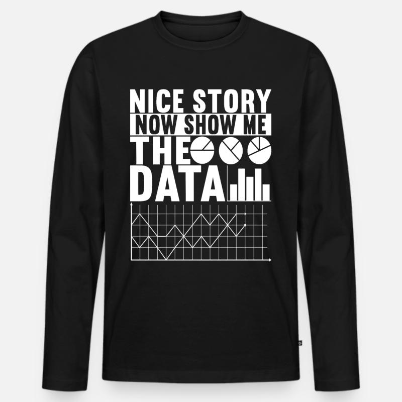 Data Scientist Data Analyst - Men's Premium Organic Long Sleeve Shirt - black