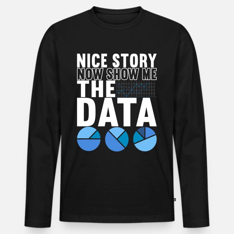 Data Scientist Data Analyst - Männer Premium Bio Langarmshirt - Schwarz