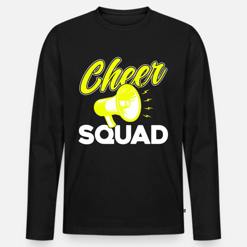 Cheer Squad - Männer Premium Bio Langarmshirt - Schwarz