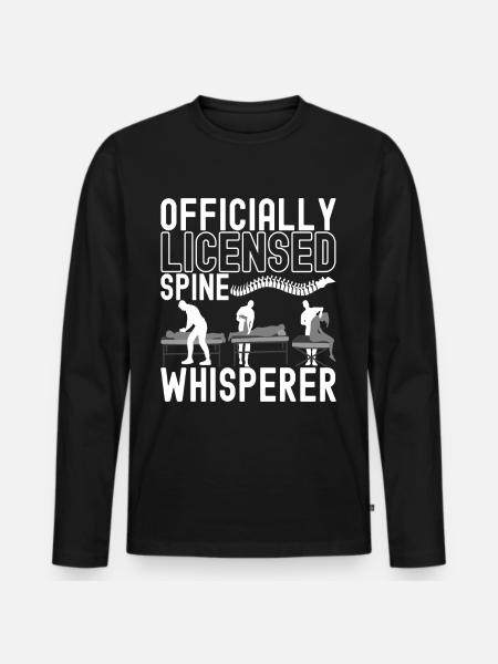 Chiropractor Chiropractic Physiotherapy - Men's Premium Organic Long Sleeve Shirt - black