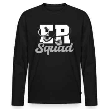 Her Squad Emergency Squad - Männer Premium Bio Langarmshirt - Schwarz - Vorne - Nico (187cm)