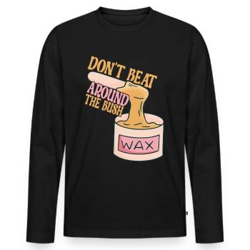 Beautician Cosmetics - Men's Premium Organic Long Sleeve Shirt - black - Front - Nico (187cm)