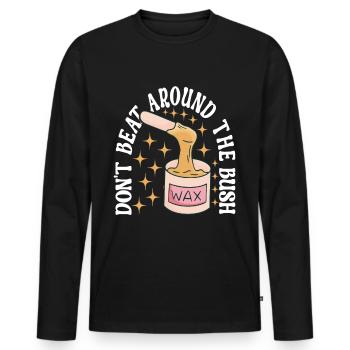 Beautician Cosmetics - Men's Premium Organic Long Sleeve Shirt - black - Front - Nico (187cm)