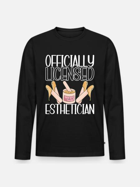 Beautician Cosmetics - Men's Premium Organic Long Sleeve Shirt - black