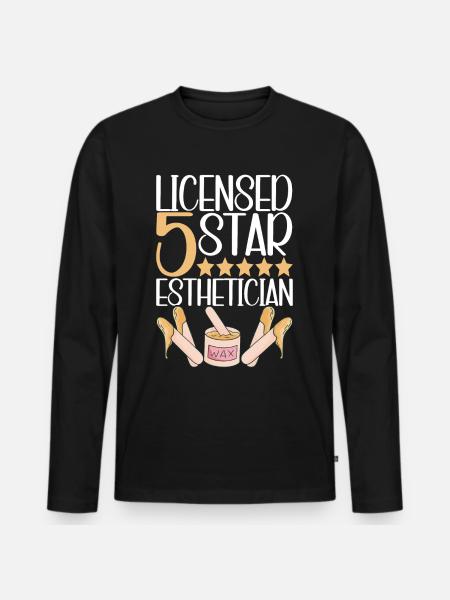 Beautician Cosmetics - Men's Premium Organic Long Sleeve Shirt - black