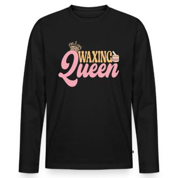 Beautician Cosmetics - Men's Premium Organic Long Sleeve Shirt - black - Front - Nico (187cm)