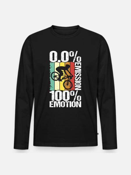 Bicycle cyclists - Men's Premium Organic Long Sleeve Shirt - black
