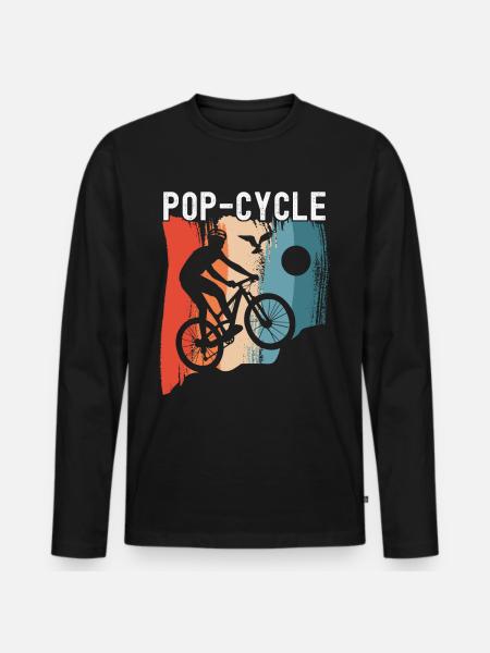 Bicycle cyclists - Men's Premium Organic Long Sleeve Shirt - black