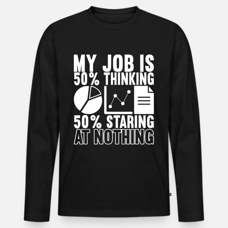 Data Scientist Data Analyst - Männer Premium Bio Langarmshirt - Schwarz