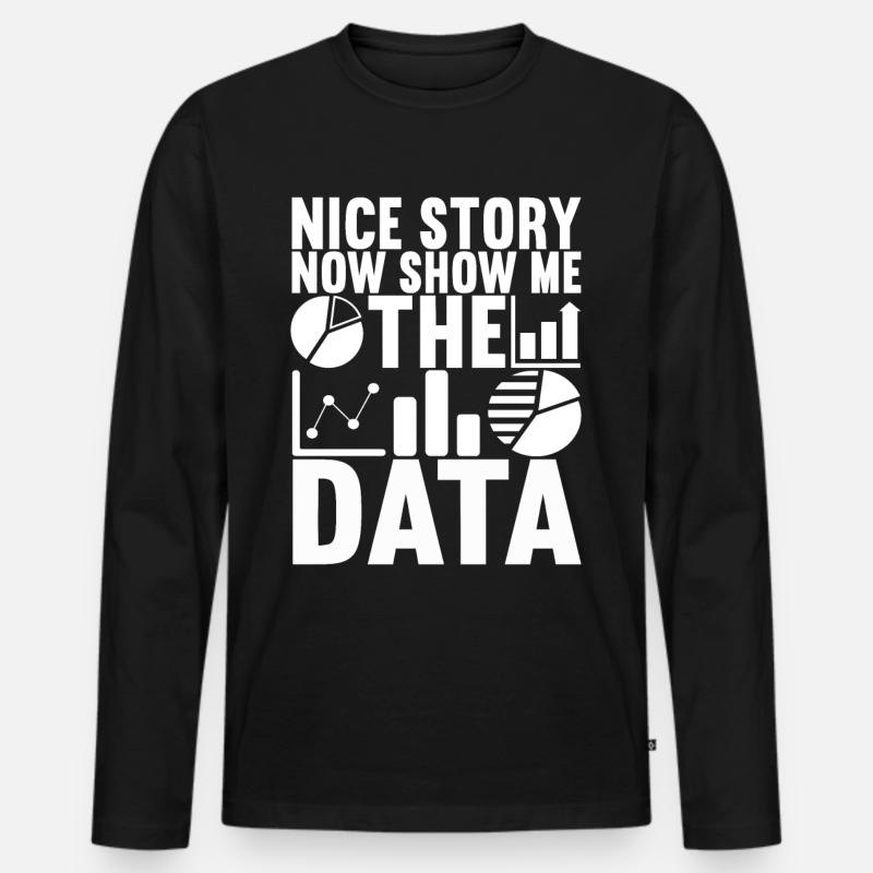 Data Scientist Data Analyst - Men's Premium Organic Long Sleeve Shirt - black