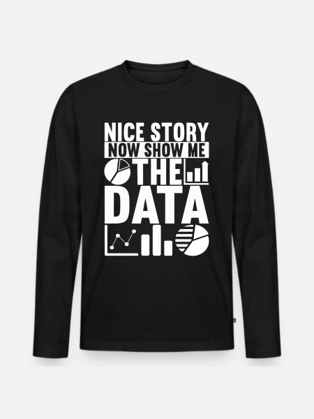 Data Scientist Data Analyst - Men's Premium Organic Long Sleeve Shirt - black