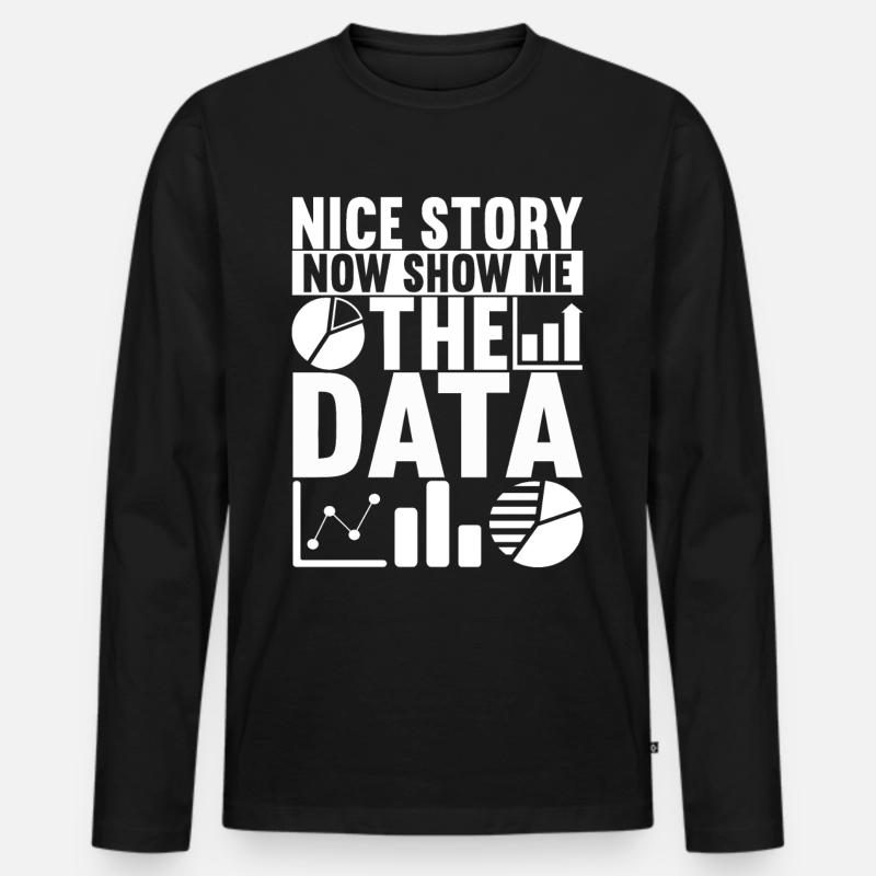 Data Scientist Data Analyst - Männer Premium Bio Langarmshirt - Schwarz