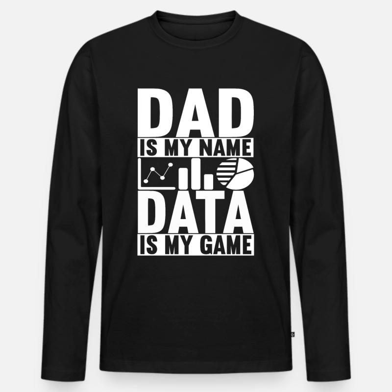 Data Scientist Data Analyst - Men's Premium Organic Long Sleeve Shirt - black