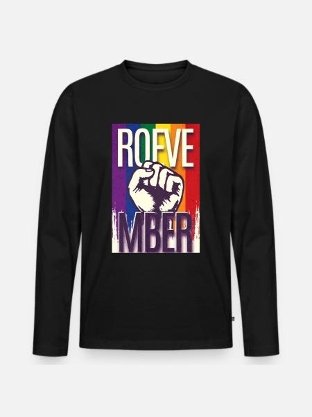 Roevember Election November Politic - Men's Premium Organic Long Sleeve Shirt - black