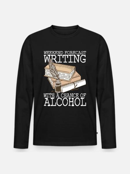 Author Schreiber - Men's Premium Organic Long Sleeve Shirt - black