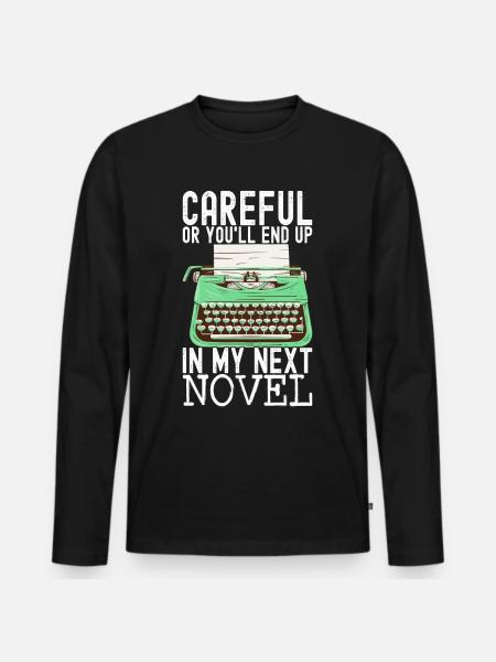Author Schreiber - Men's Premium Organic Long Sleeve Shirt - black