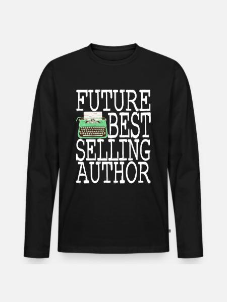 Author Schreiber - Men's Premium Organic Long Sleeve Shirt - black