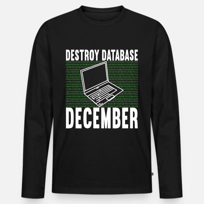 Programmer Computer Scientist - Men's Premium Organic Long Sleeve Shirt - black