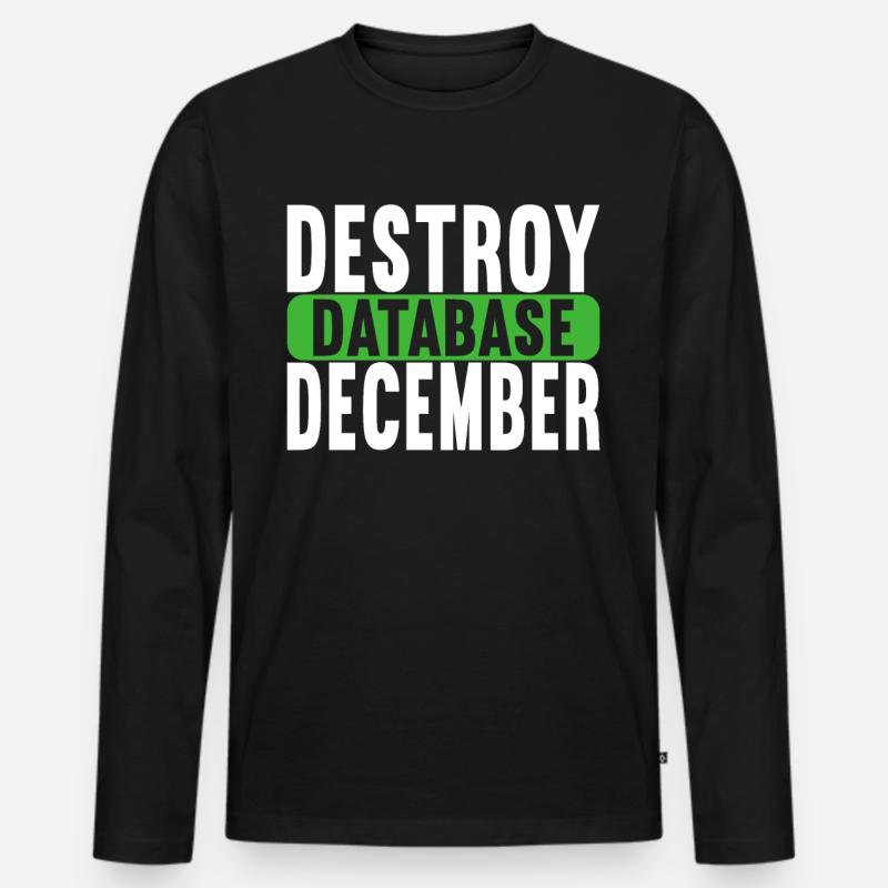 Programmer Computer Scientist - Men's Premium Organic Long Sleeve Shirt - black