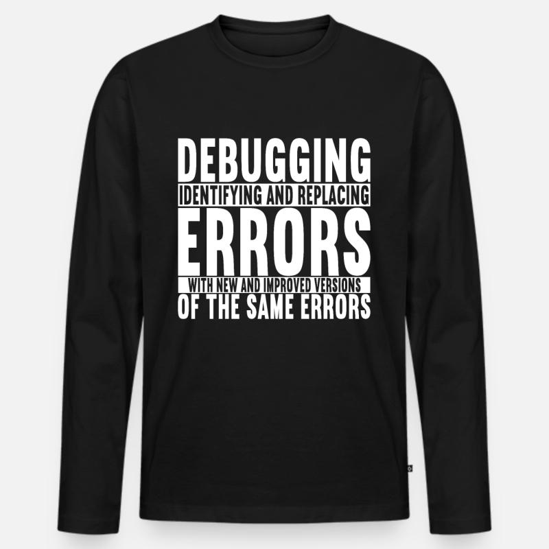 Programmer Computer Scientist - Men's Premium Organic Long Sleeve Shirt - black