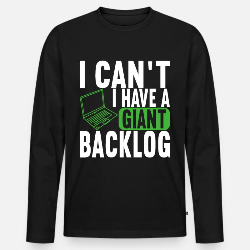 Programmer Computer Scientist - Men's Premium Organic Long Sleeve Shirt - black