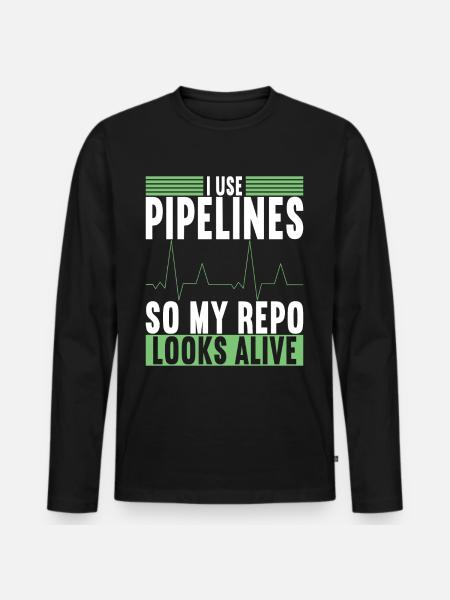 Programmierer Informatiker - Männer Premium Bio Langarmshirt - Schwarz