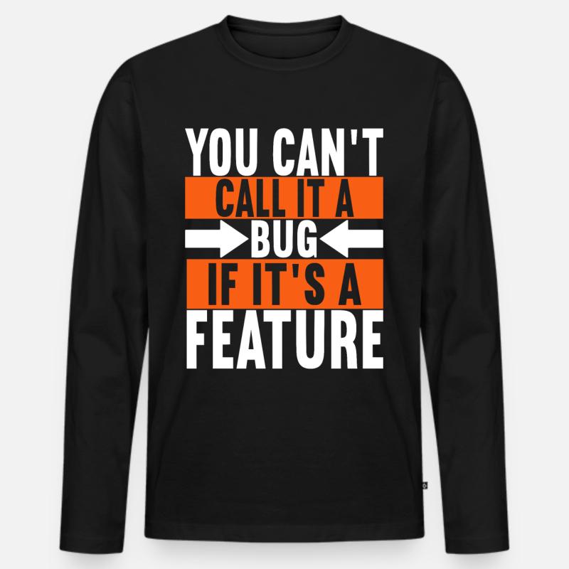 Programmer Computer Scientist - Men's Premium Organic Long Sleeve Shirt - black