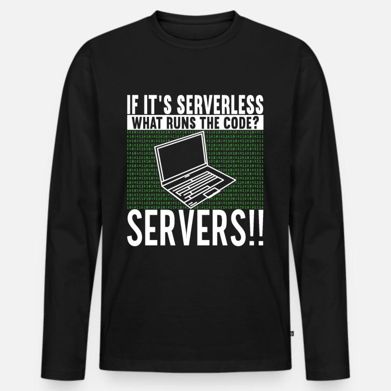 Programmer Computer Scientist - Men's Premium Organic Long Sleeve Shirt - black