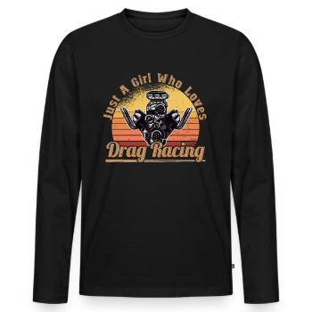 Racing Driver Racing Car Tuning Racing Motorsport - Men's Premium Organic Long Sleeve Shirt - black - Front - Nico (187cm)