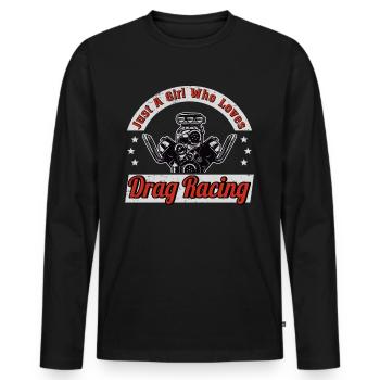 Racing Driver Racing Car Tuning Racing Motorsport - Men's Premium Organic Long Sleeve Shirt - black - Front - Nico (187cm)