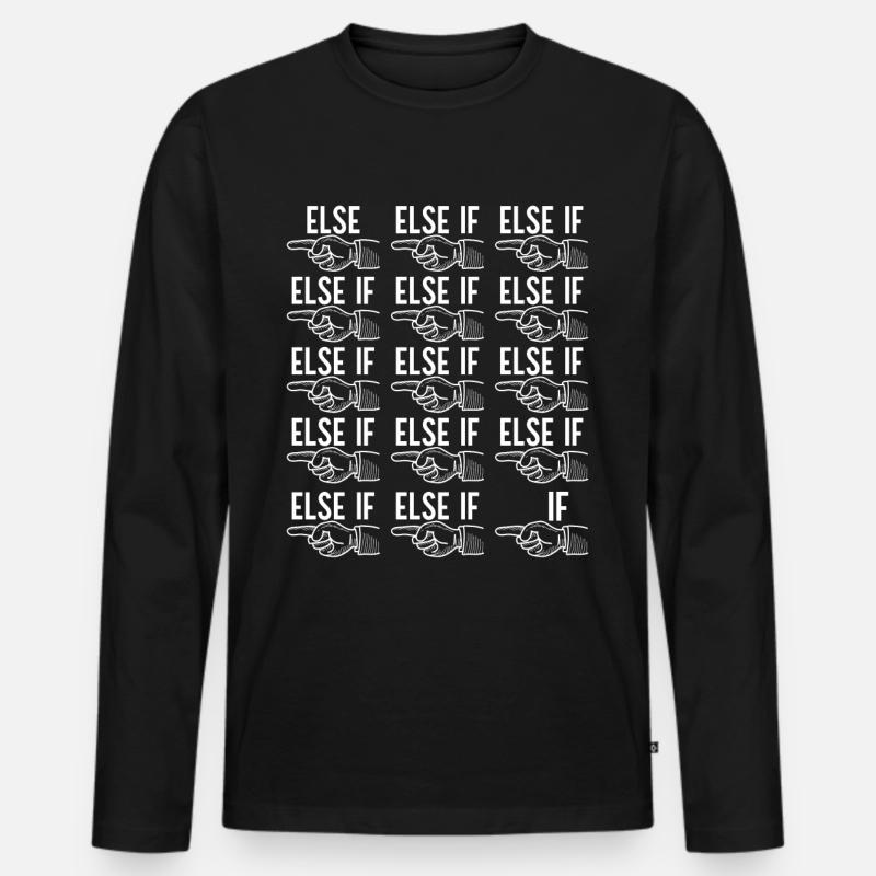 Programmer Computer Scientist - Men's Premium Organic Long Sleeve Shirt - black