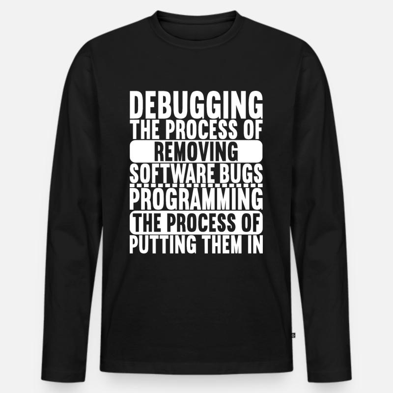 Programmierer Informatiker - Männer Premium Bio Langarmshirt - Schwarz