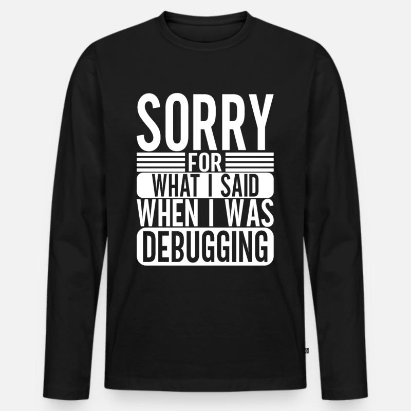 Programmer Computer Scientist - Men's Premium Organic Long Sleeve Shirt - black