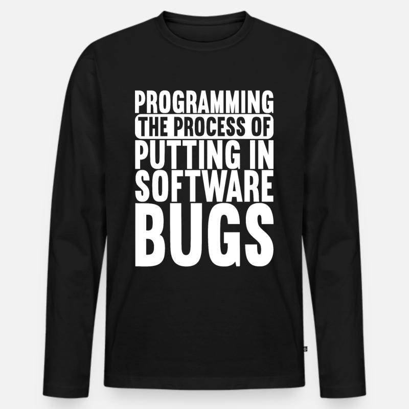 Programmierer Informatiker - Männer Premium Bio Langarmshirt - Schwarz