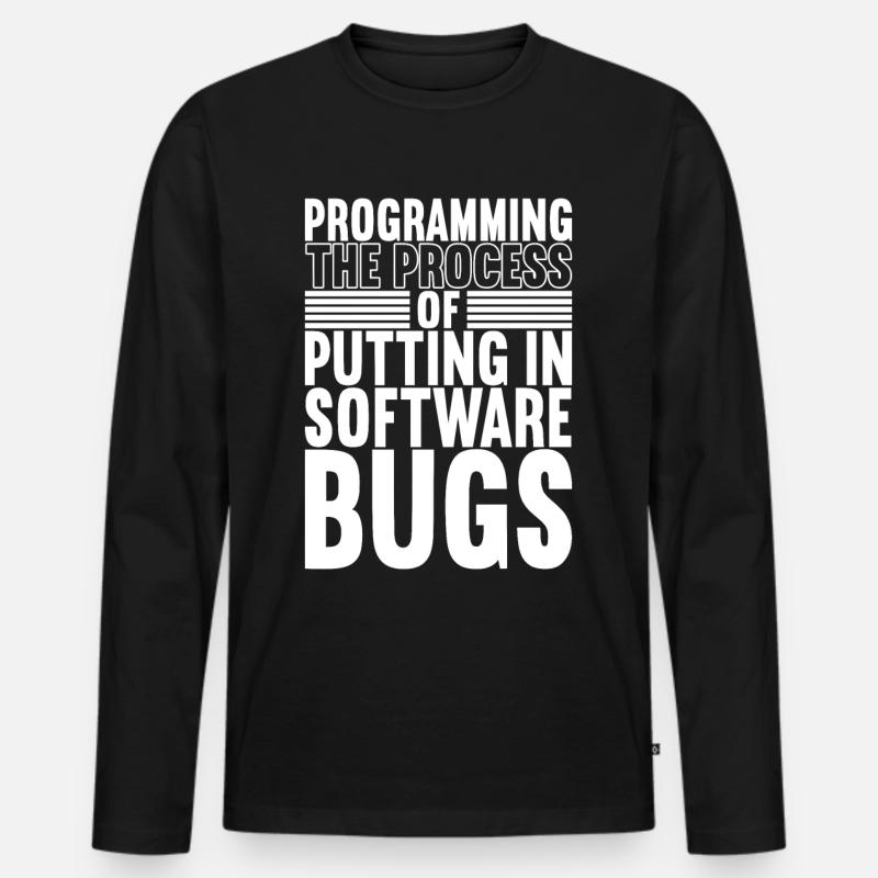 Programmierer Informatiker - Männer Premium Bio Langarmshirt - Schwarz