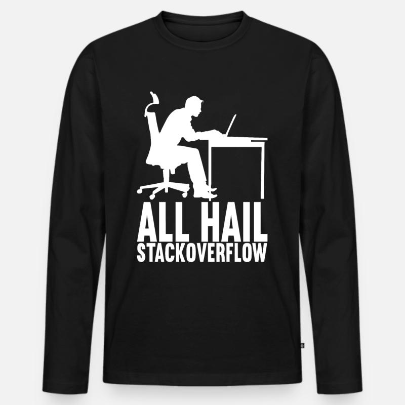 Programmierer Informatiker - Männer Premium Bio Langarmshirt - Schwarz