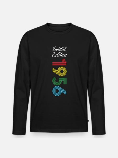 Limited Edition 1956 - Men's Premium Organic Long Sleeve Shirt - black