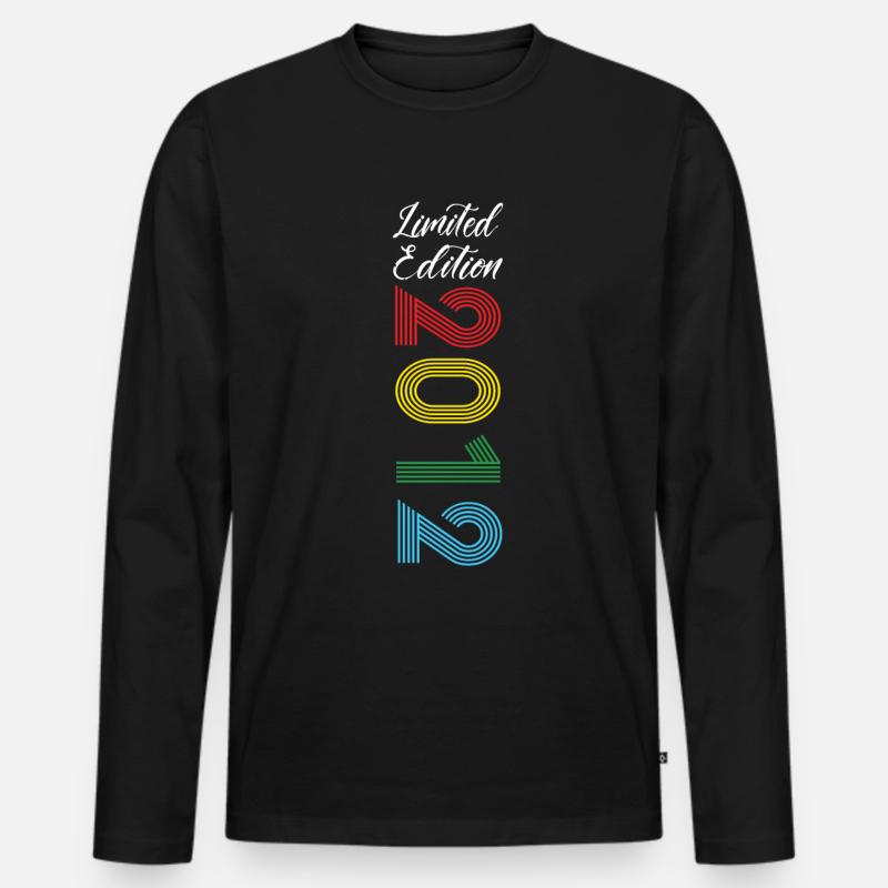 Limited Edition 2012 - Männer Premium Bio Langarmshirt - Schwarz