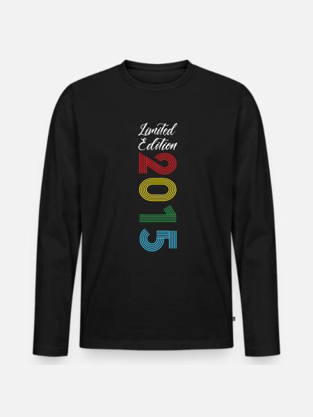 Édition limitée 2015 - T-shirt manches longues Premium bio Homme - noir