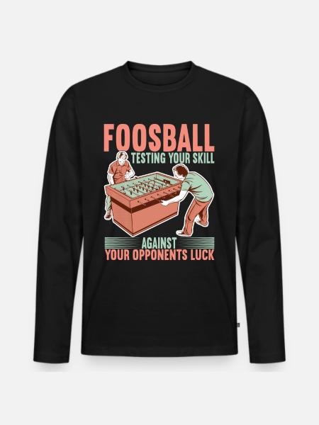 Foosball table football - Men's Premium Organic Long Sleeve Shirt - black