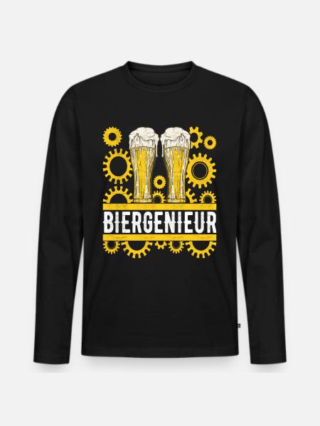 Beer brewers Beer brewing - Men's Premium Organic Long Sleeve Shirt - black