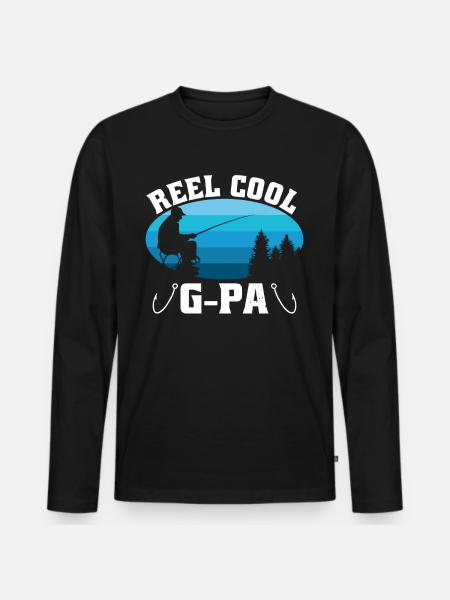 Reel Cool G Pa - Männer Premium Bio Langarmshirt - Schwarz