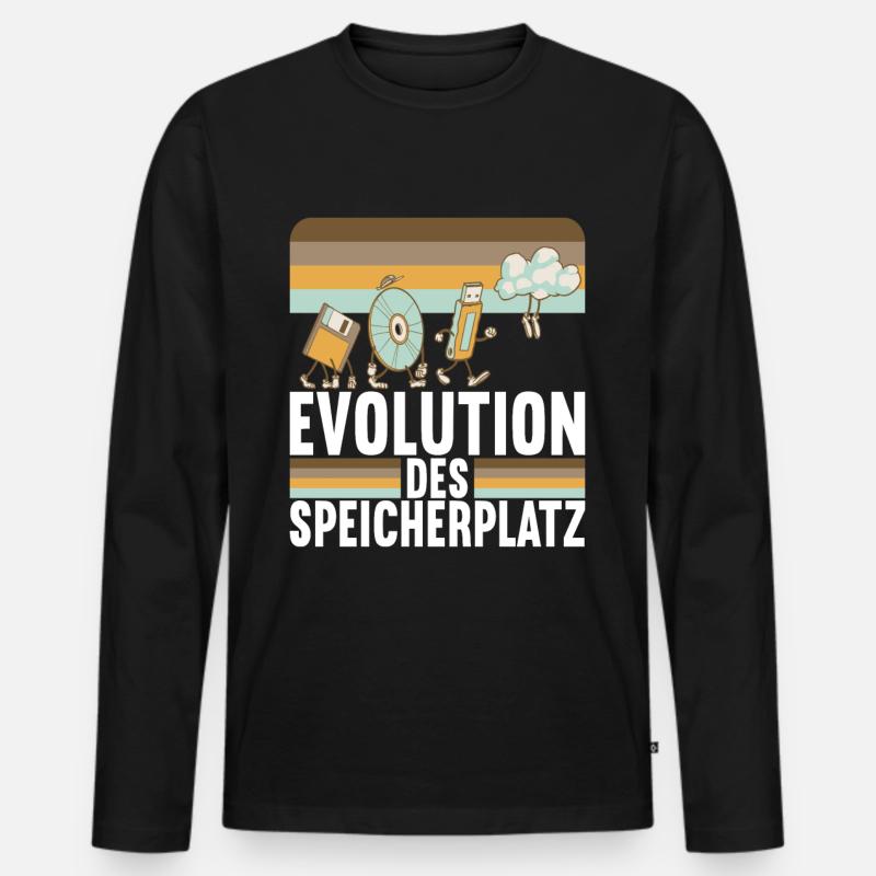 Programmierer Informatiker - Männer Premium Bio Langarmshirt - Schwarz